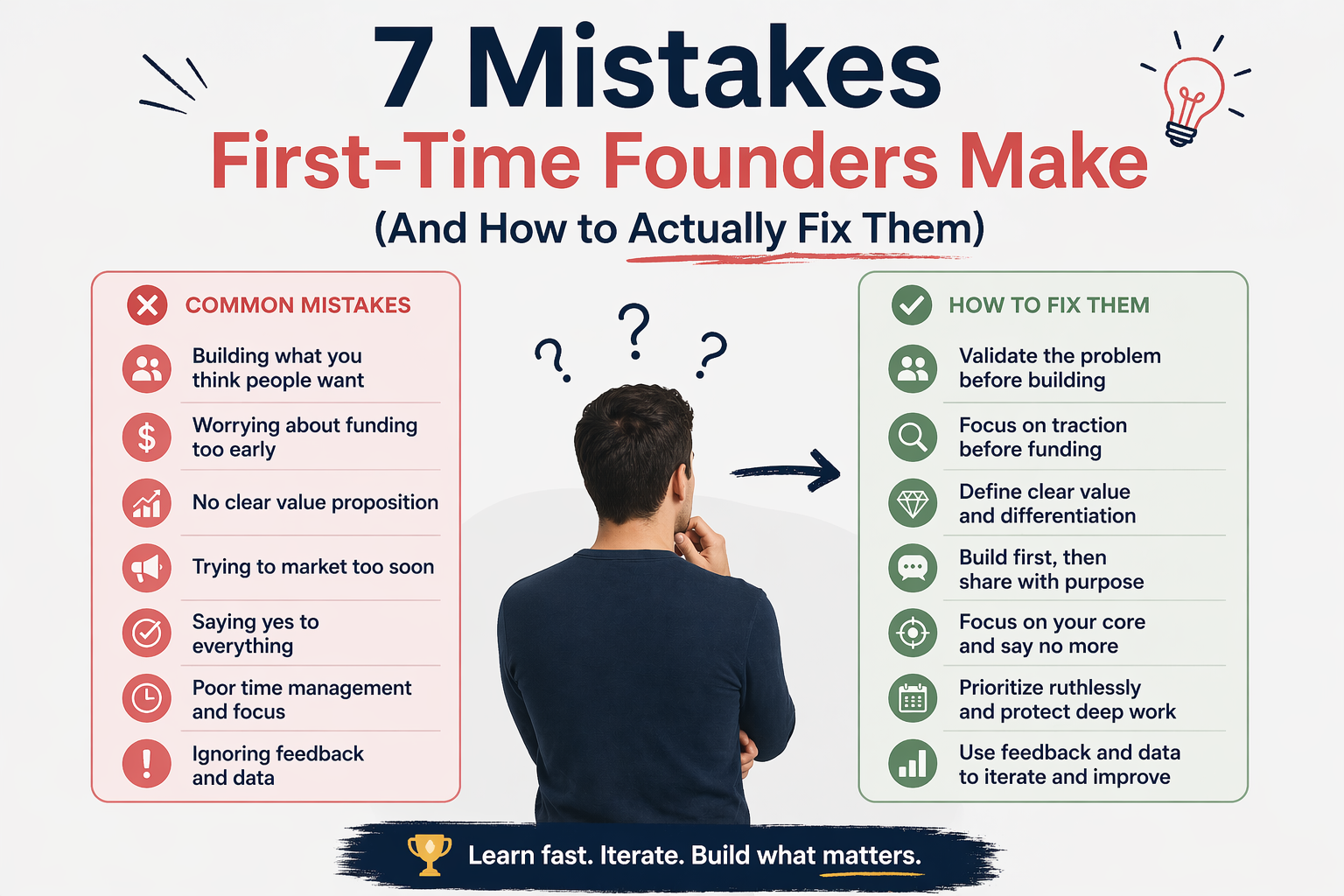 7 Mistakes First-Time Founders Make (And How to Actually Fix Them)