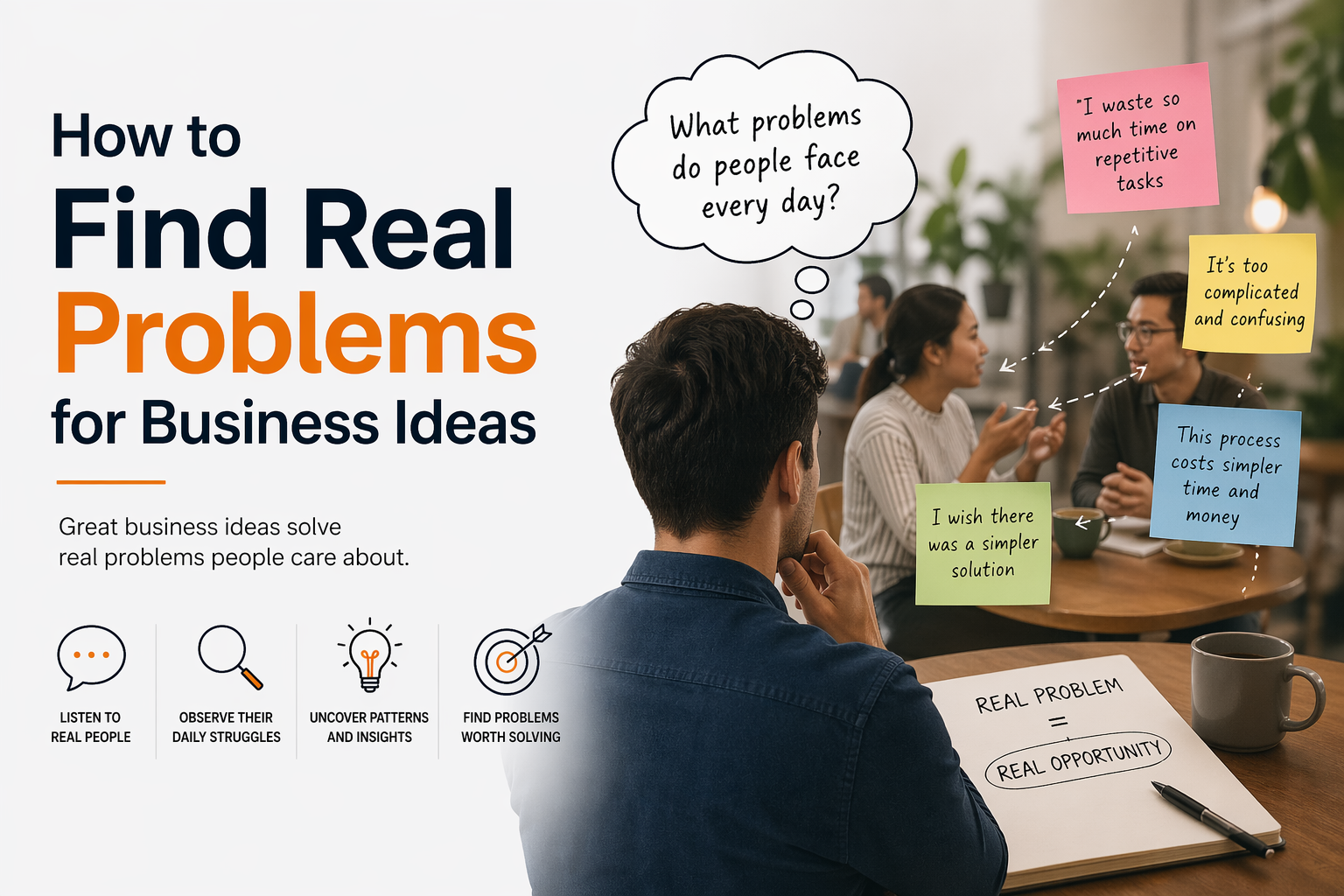 How to Find Real Problems for Business Ideas